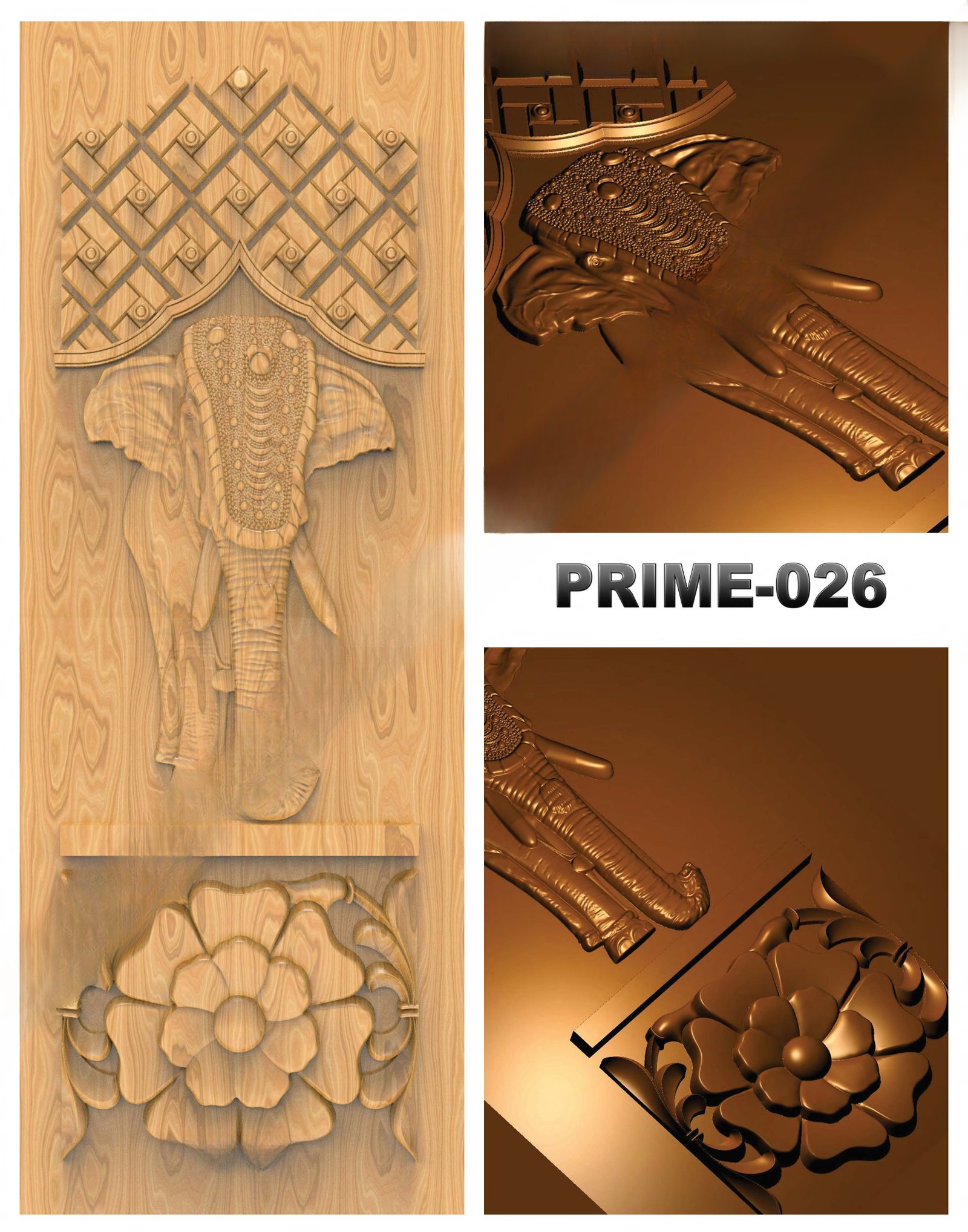 prime designs - PRIME-26 Divine Carved Relief CNC Design